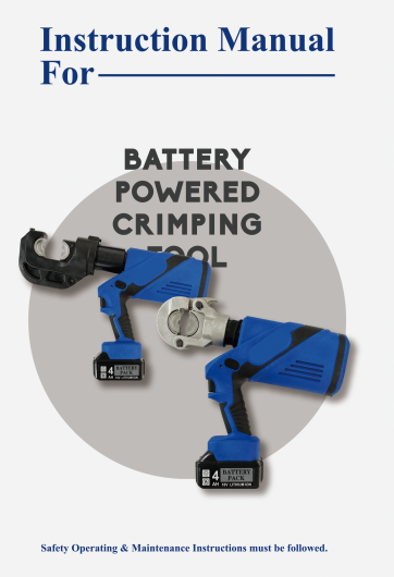Hydraulic crimper instruction manual