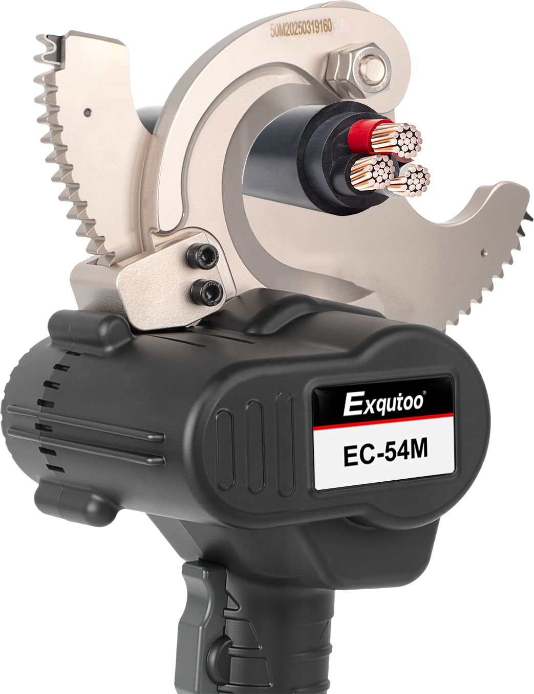 EC-54M cable cutter positioned around a multi-core cable