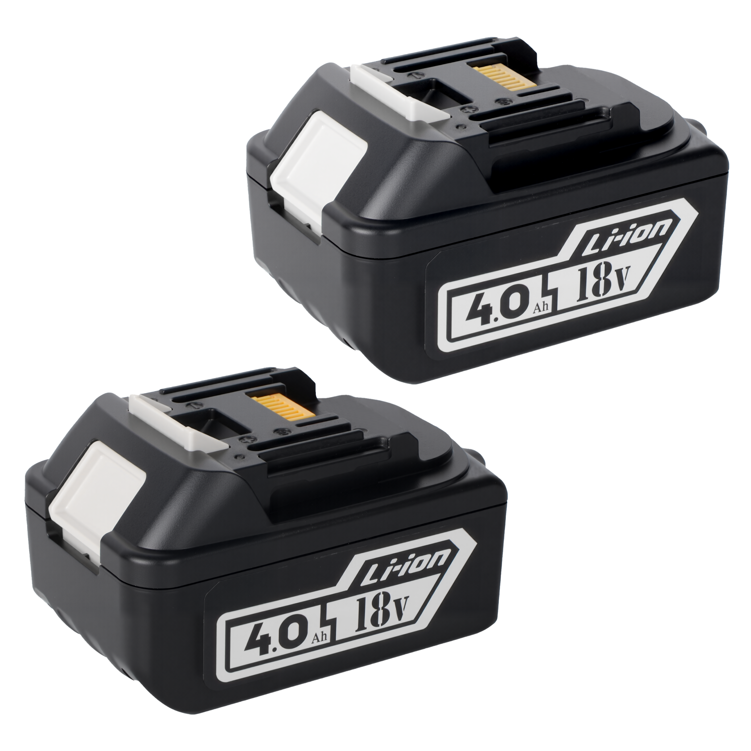 Two 18 V 4 Ah lithium-ion batteries