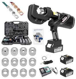 EXQUTOO electric hydraulic cable lug crimper kit